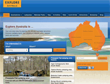 Tablet Screenshot of exploreaustralia.net.au